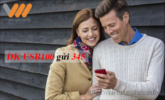 Đăng ký gói USB100 Vietnamobile nhận data khủng lên đến 10GB