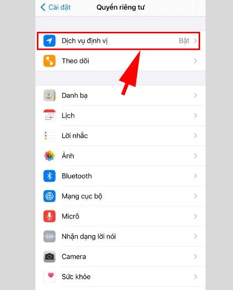 Cách bật, tắt định vị GPS trên iPhone